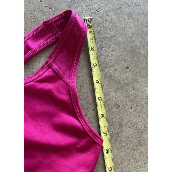 NIKE Women’s Size Medium DRI-FIT Support Sports Yoga/Gym Bra-Magenta Pink - Picture 6 of 10